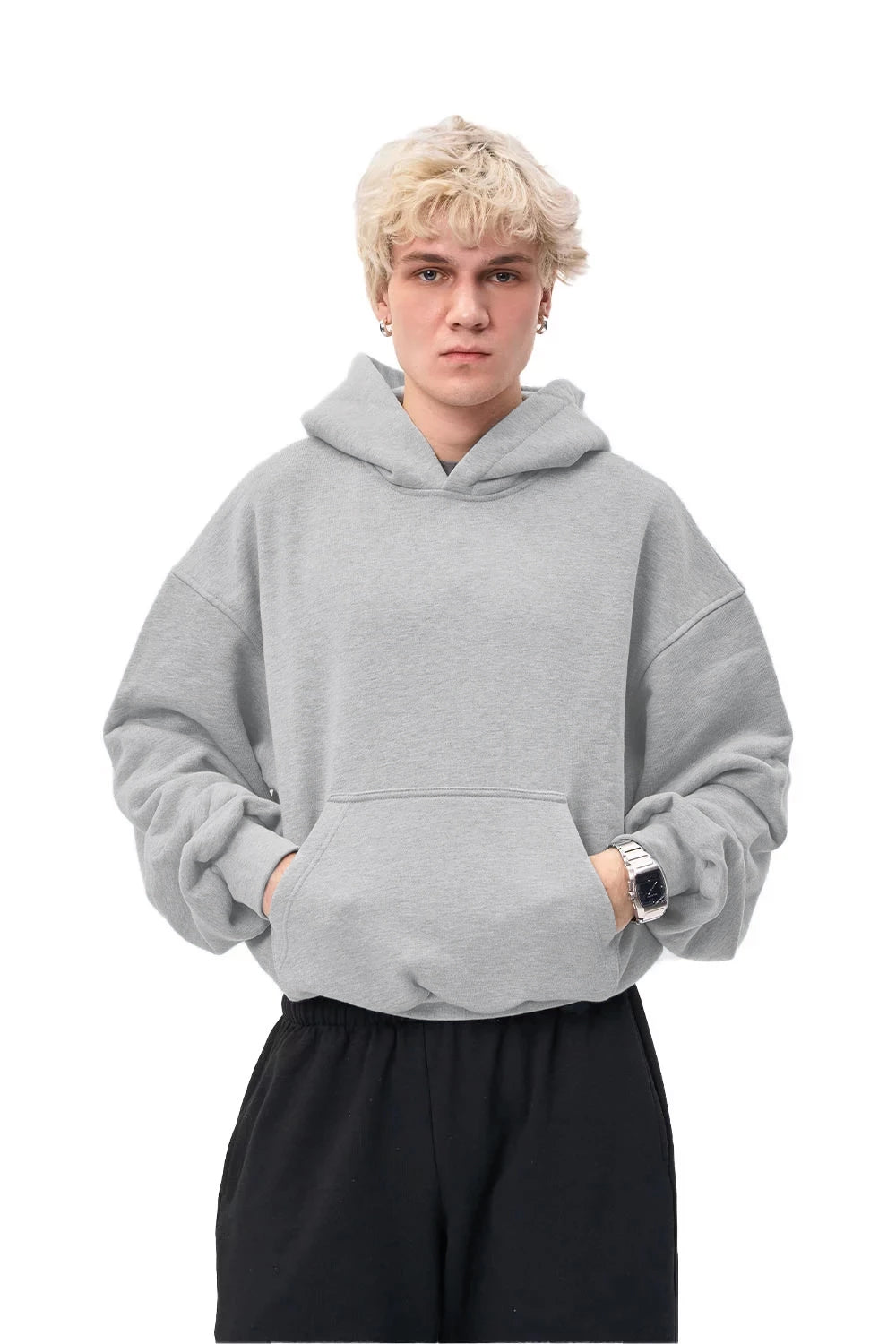 Bluza Hoodie Puffy Ultra Melange Grey