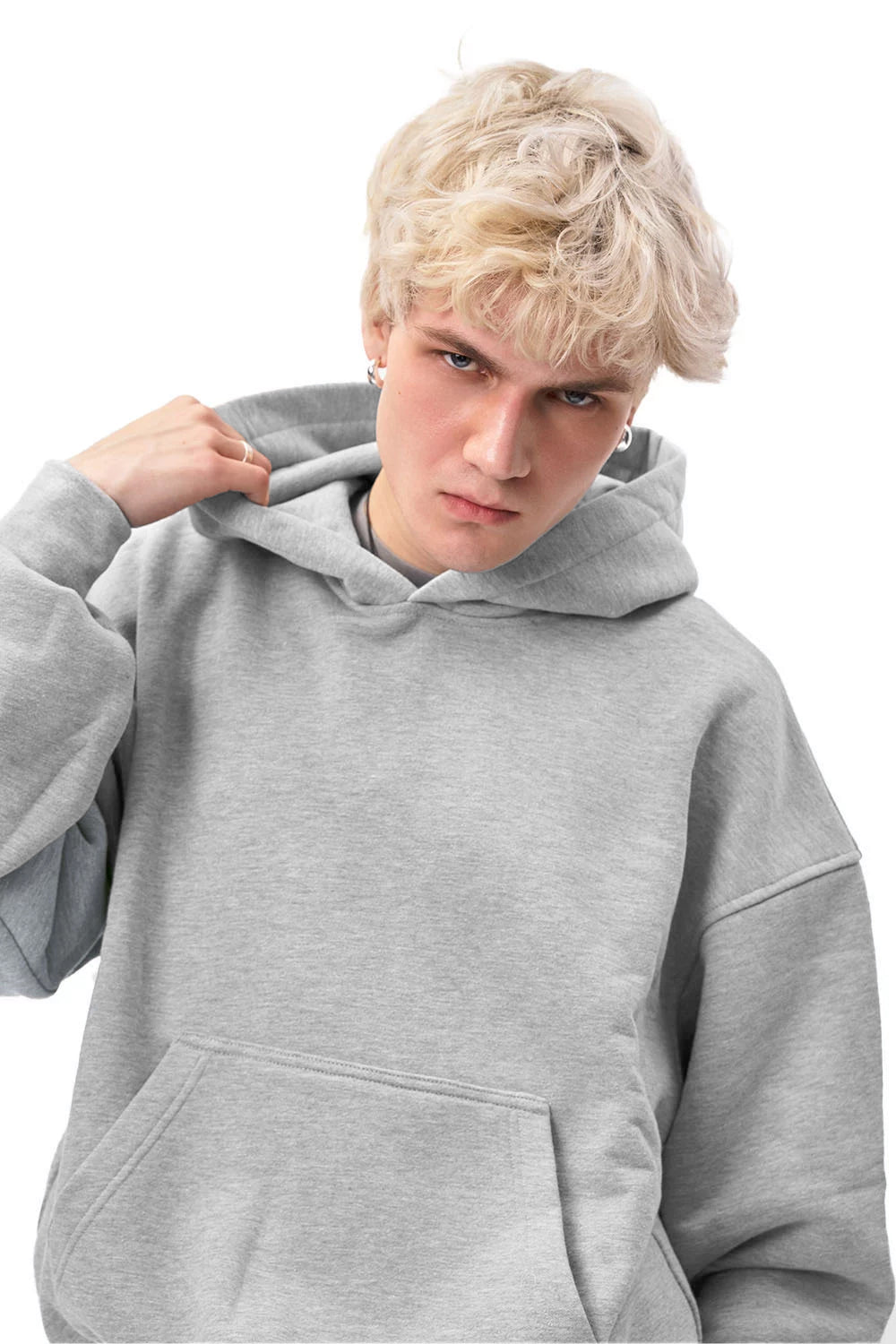 Bluza Hoodie Puffy Ultra Melange Grey